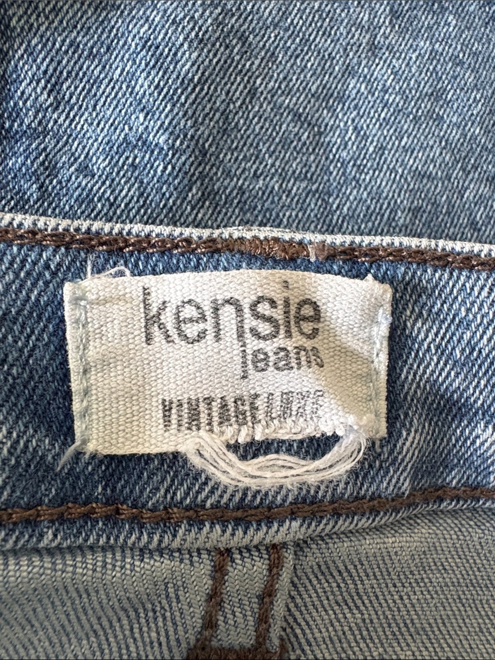 Kensie Light Blue Denim Pencil Skirt - Women Jeans - Picture 5 of 6
